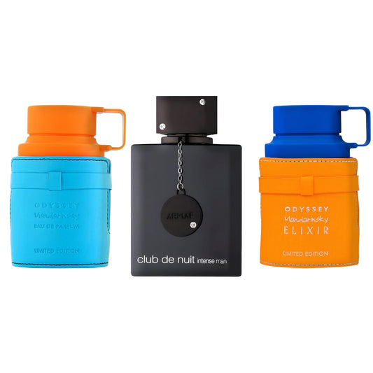 SET DE 3 PERFUMES CLUB DE NUIT INTENSE, MANDARIN SKY ELIXIR  Y MANDARIN SKY 100 ML