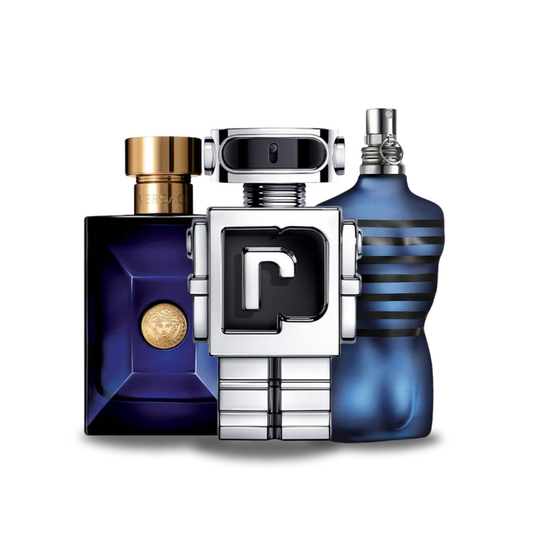 SET DE 3 PERFUMES TERRE D'HERMÈS, AZZARO WANTED, TOM FORD NOIR EXTREME 100ML